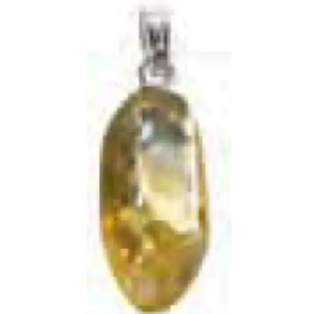 Pierres De Santé Pendentif 25 X 15 Mm Citrine