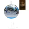 Christmas Boll Stand Blue Heater Flat Diam 11 Cm Ass 3