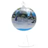 Christmas Boll Stand Blue Heater Flat Diam 11 Cm Ass 3