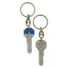 Sleutelhanger - H Kristoffel / Sleutel - Email Blauw