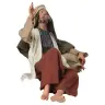 Crèche de Noël Heide Hannah : berger couché - H 20 Cm Couleur