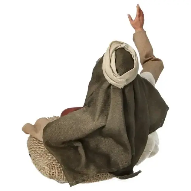 Crèche de Noël Heide Hannah : berger couché - H 20 Cm Couleur