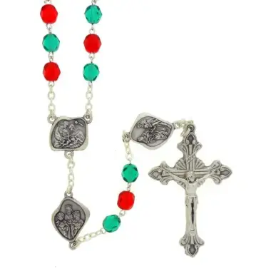 Rozenkrans van Kerstmis + Rood Doosje