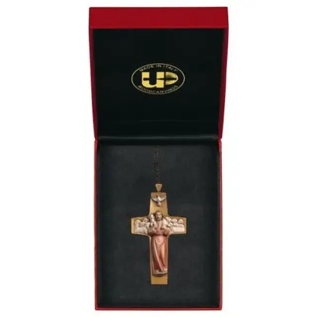 Croix Sur Cordon 8 Cm Bon Berger Couleur / Etui