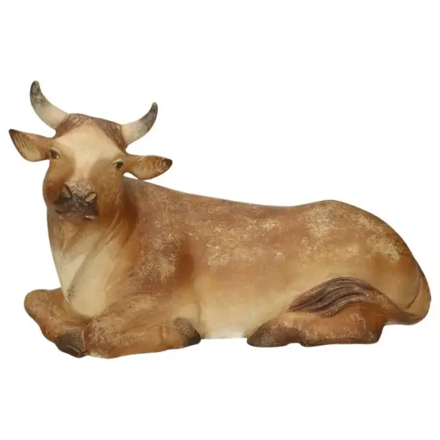 Crèche de Noël en bois : Boeuf pour pers. 50 cm Or - Antique