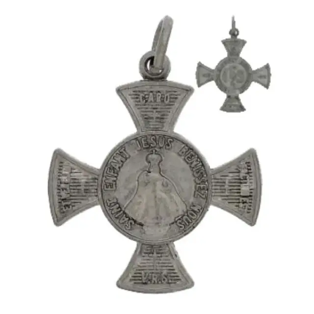 Croix de Sauvegarde E.J. Prague-20X20mm-Mét. Agté