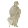 Shepherd With Sheep And Baton for nativity figurines of 16 cm Natural
