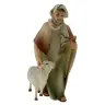 Shepherd With Sheep And Baton for nativity figurines of 16 cm Color