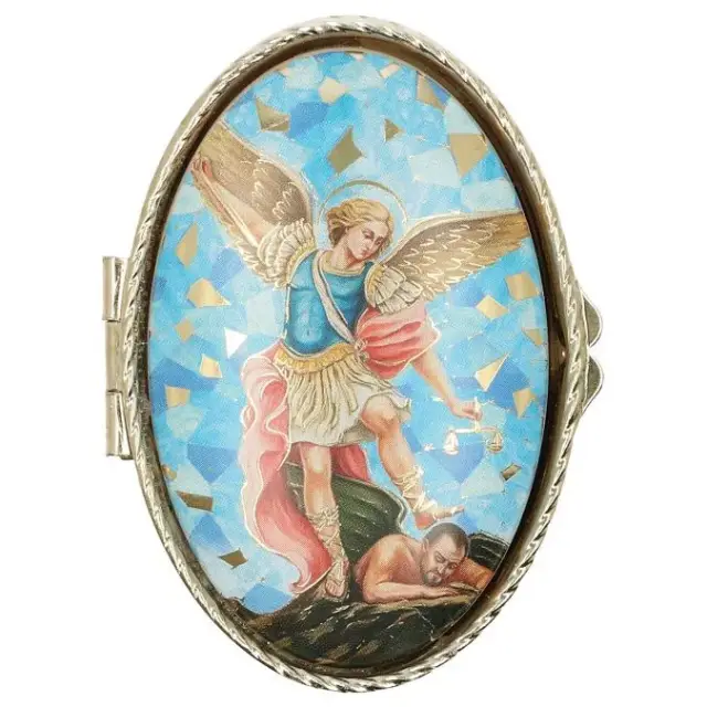 Pillendoosje - H Michael - Mozaiek - Ov 70 X 45 mm