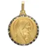 Medaille O.L.V. - 16 mm - Metaal Verguld