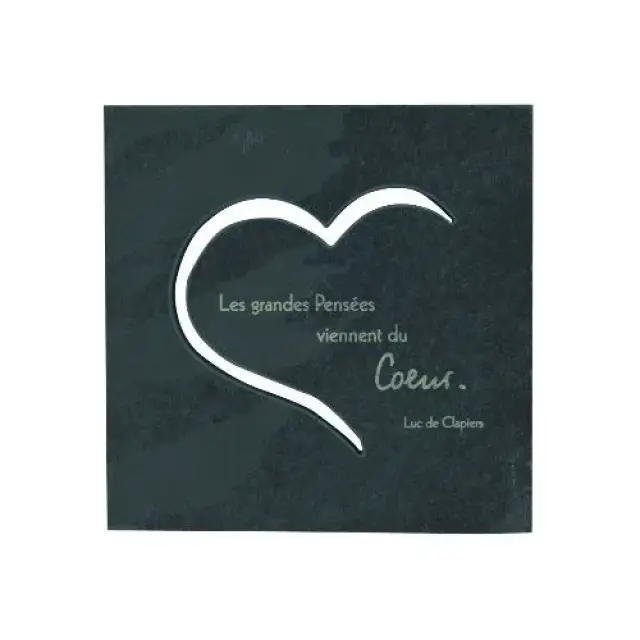 Leisteen 14.5 X 14.5 Cm Les Grandes Pensees...
