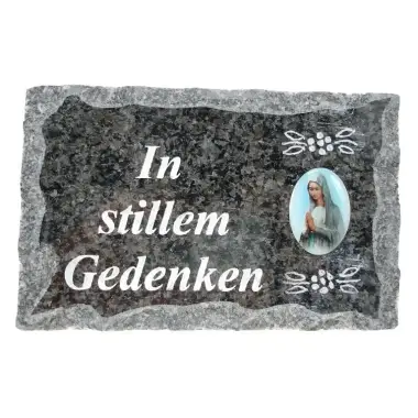 Cimetiere plate 09 X 14 Cm In stillem Gedenken
