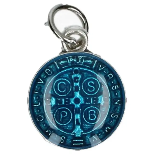 Medaille 14 mm - H Benedictus - Email blauw