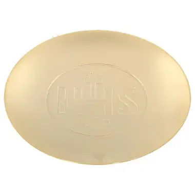 Patene dorée IHS diamètre 14 cm