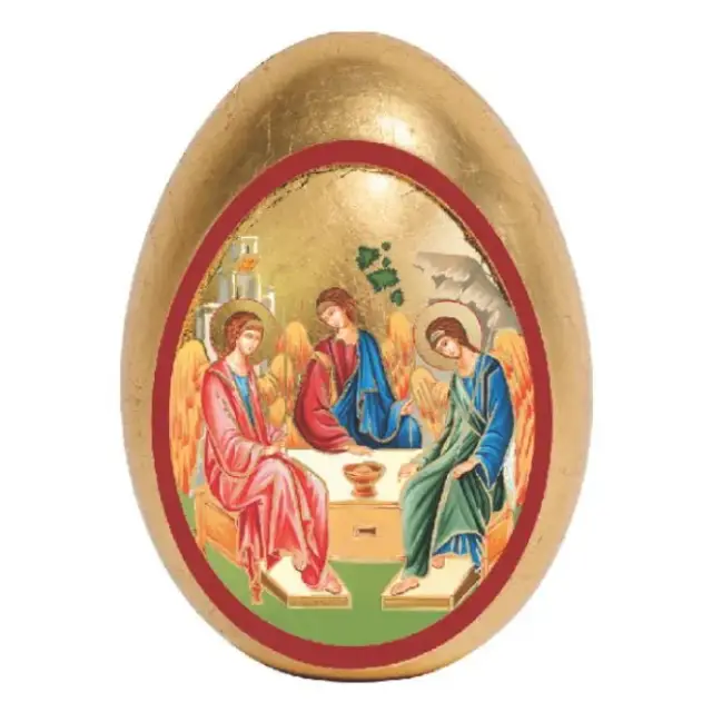 Oeuf avec support Trinité de 7.5 cm (15 cm avec le support)