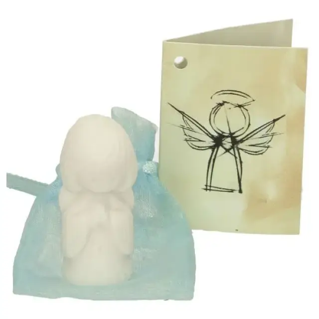 Alabaster Guardian Angel Dutch text
