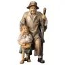 Personnages de crèche Pastorale (15cm) Berger avec enfant