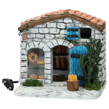 Décor pour santons de Provence - Façade de boulangerie