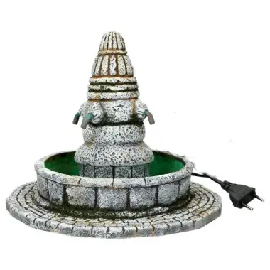 Décor pour santons de Provence - Fontaine à quatre têtes (fonctionnel)