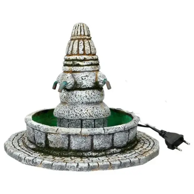 Décor pour santons de Provence - Fontaine à quatre têtes (fonctionnel)