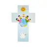 Croix murale enfants du monde 20 cm