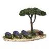 Décor pour santons de Provence Champ de lavandes 25x15 cm