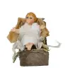 Santon Napolitain - 12 cm - Enfant-Jésus avec berceau
