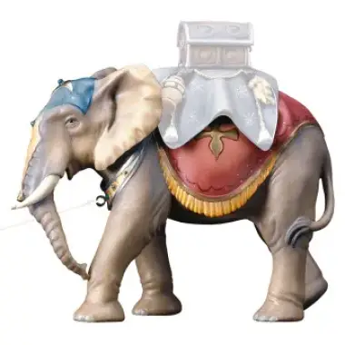 Houtsnijwerk Olifant 10 Cm / Gekleurd