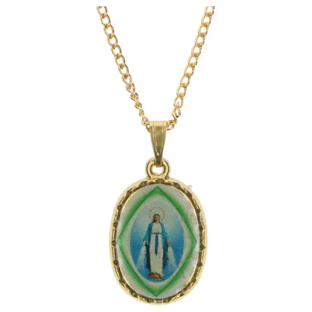 Ketting metaal verguld met medaille Wonderbare