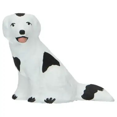 Santon Gateau 7 Cm Zwarte en wit Hond