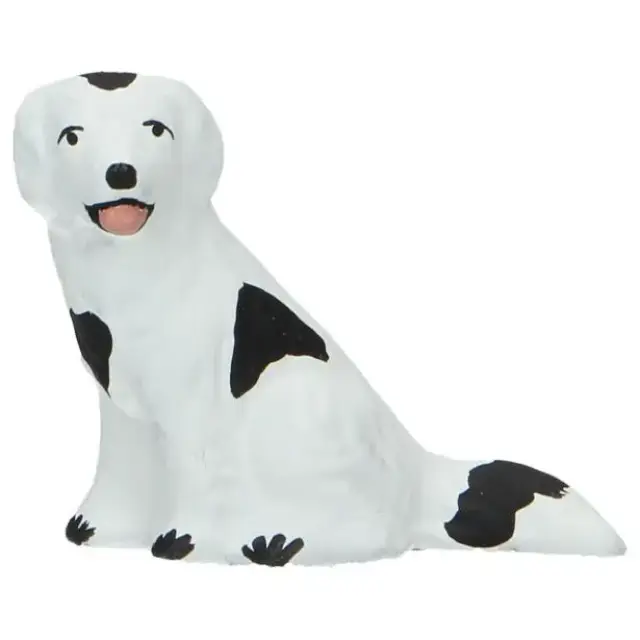 Santon Gateau 7 Cm Black Spotted Dog