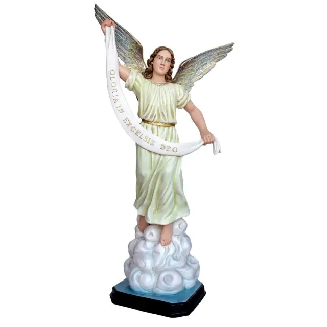 Gloria Angel in resin for a crib of 100 cm