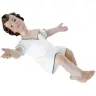 Statue enfant Jésus bras ouverts 23 cm en résine