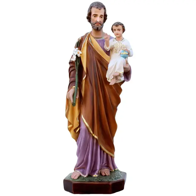 Statue St Joseph 85 cm en résine