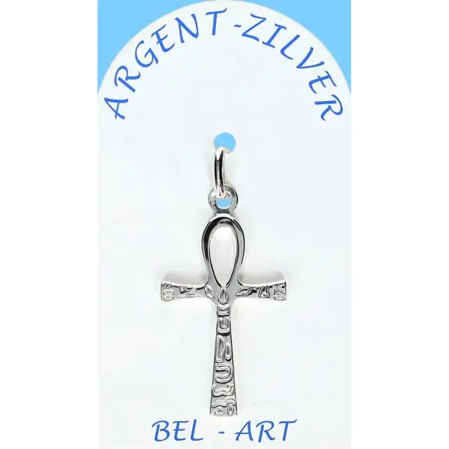 Croix Argent 27 X 17 mm Hiéroglyphes