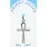 Croix Argent 27 X 17 mm Hiéroglyphes