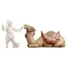 Chameau couché : crèche de Noël en bois Komet 12 cm