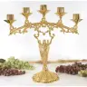 Candle holder Base Diameter 16 cm H 40 cm diam Candle 4 Cm golden