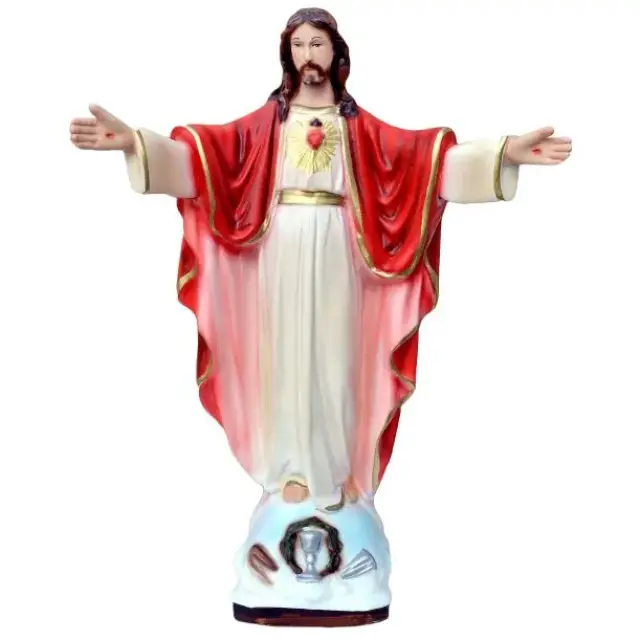 Statue Sacrum Heart of Jesus open arms 30 cm in resin