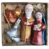 Unbreakable Christmas nativity characters 4 figures 14cm
