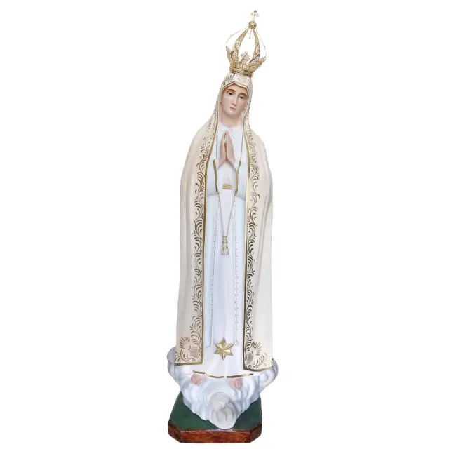 Beeld Onze Lieve Vrouw van Fatima 180 cm in glasvezel
