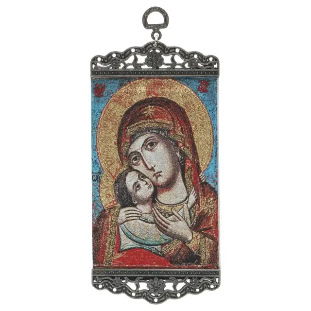 Icon Fabric 10 X 23 cm Virgin and Child