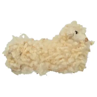 Napolitaanse Santon 12 Cm Liggende schaap met wol