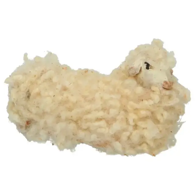 Santon Napolitain 12 Cm Mouton couché avec laine