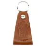 Leather key ring St Christopher Kom goed thuis