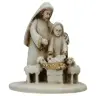 Nativity alabaster decorated (6x5x4,5 cm)