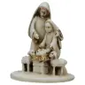Nativity alabaster decorated (6x5x4,5 cm)