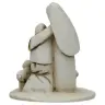 Nativity alabaster decorated (6x5x4,5 cm)
