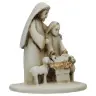 Nativity alabaster decorated (6x5x4,5 cm)