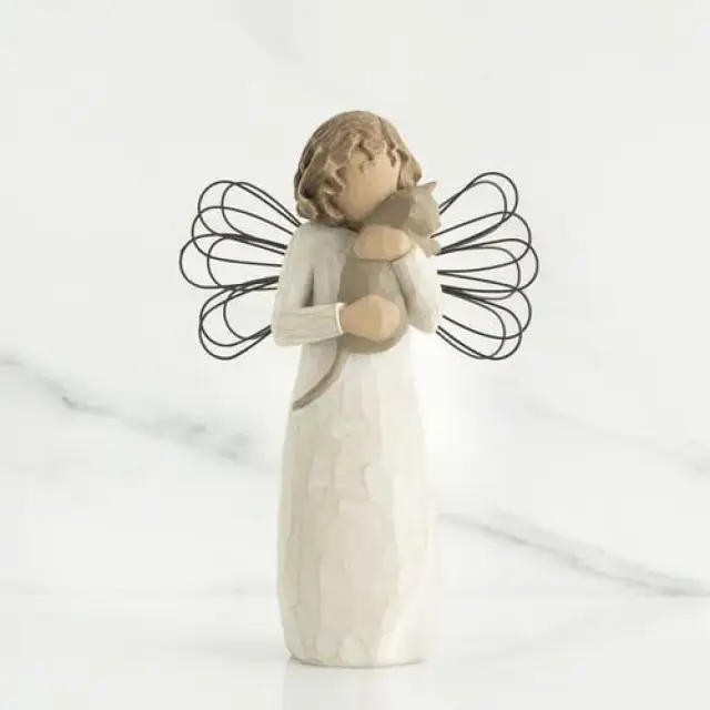 Willow Tree statues : Angel Cat With 14 Cm With affection